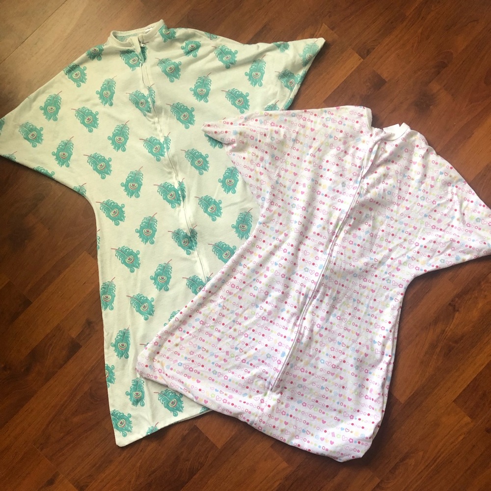 Two Zipadee-Zip Sleepers in Medium and Large
